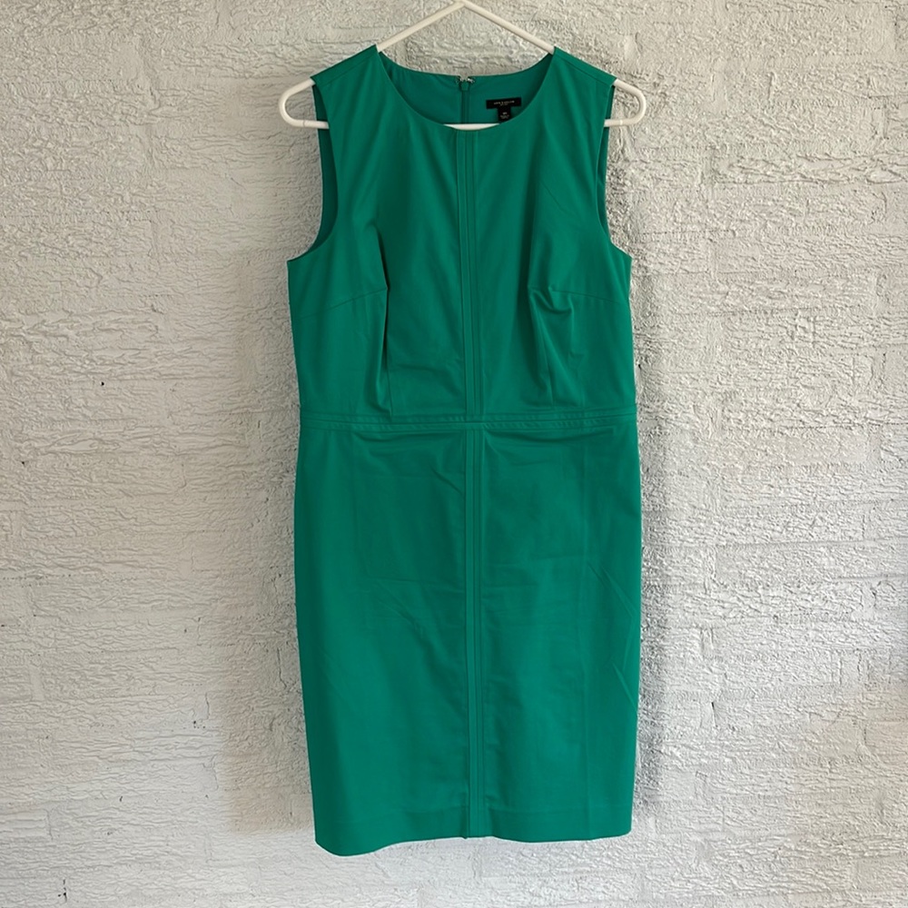 Ann Taylor green dress size 10